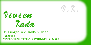 vivien kada business card